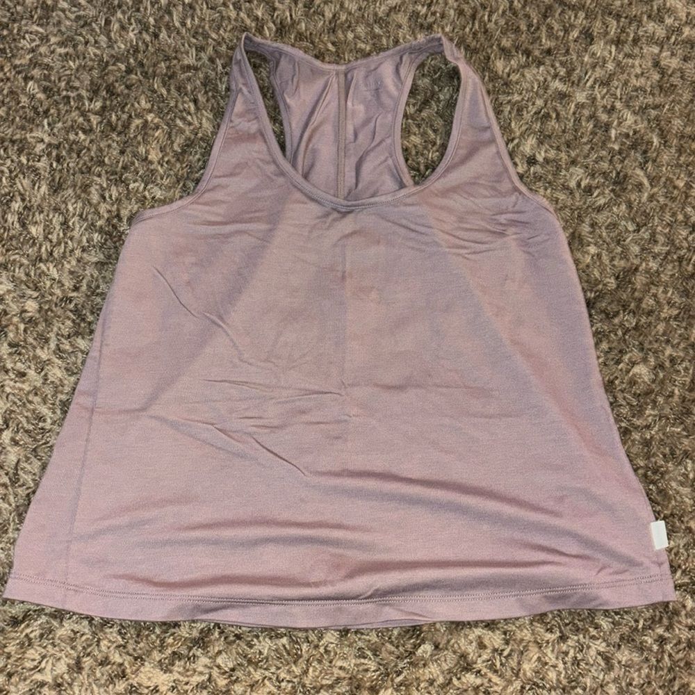 Calme by Johnny Was purple workout tank top, size XS.